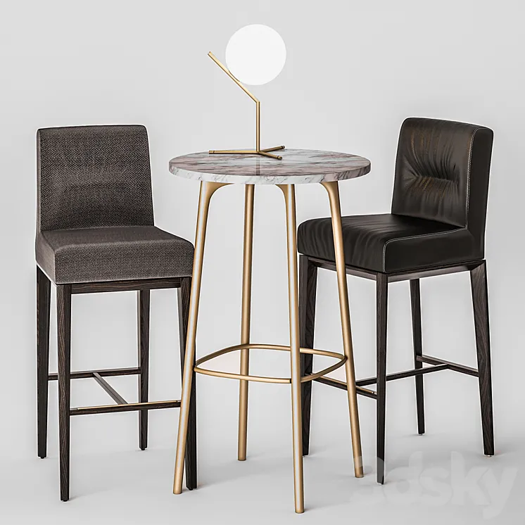 Calligaris Tosca Bar Chair 3DS Max