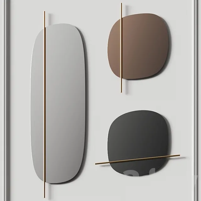 Calligaris Vanity Wall Mirrors 3DSMax File