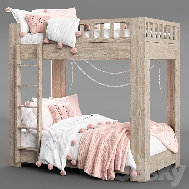 CALLUM BUNK BED Restoration Hardware 3DS Max Model