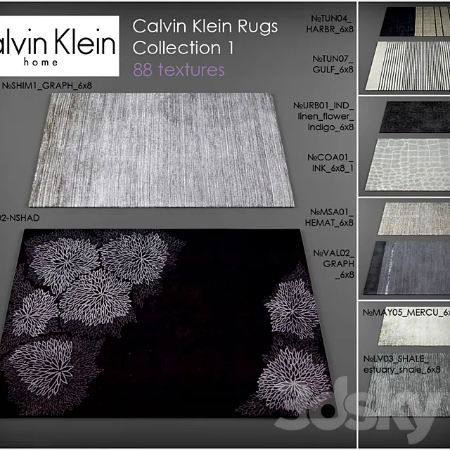 Calvin Klein rugs 3DSMax File