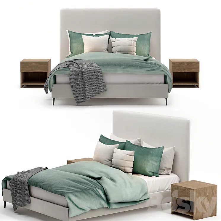 cama filemone bed 01 3DS Max