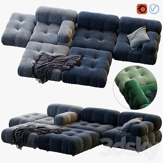 Camaleonda Sofa by B&b Italia 3ds Max