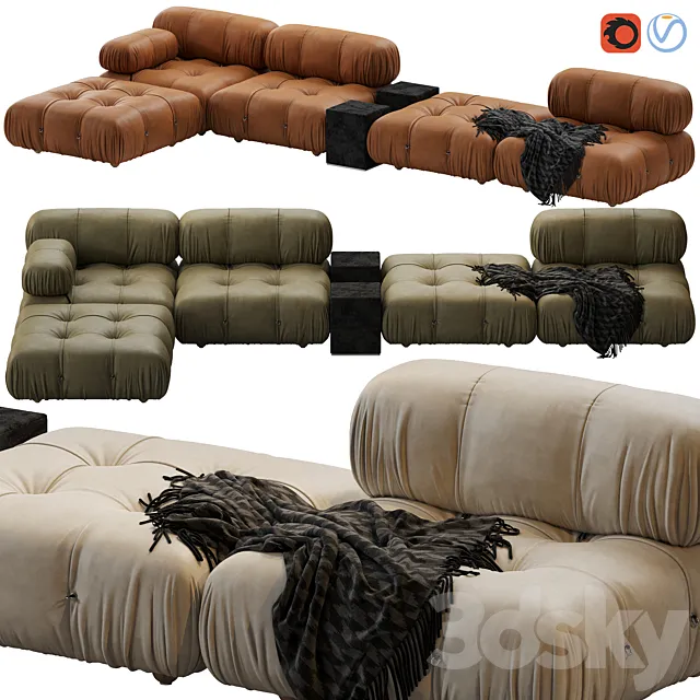 Camaleonda Sofa by B&b Italia 3ds Max
