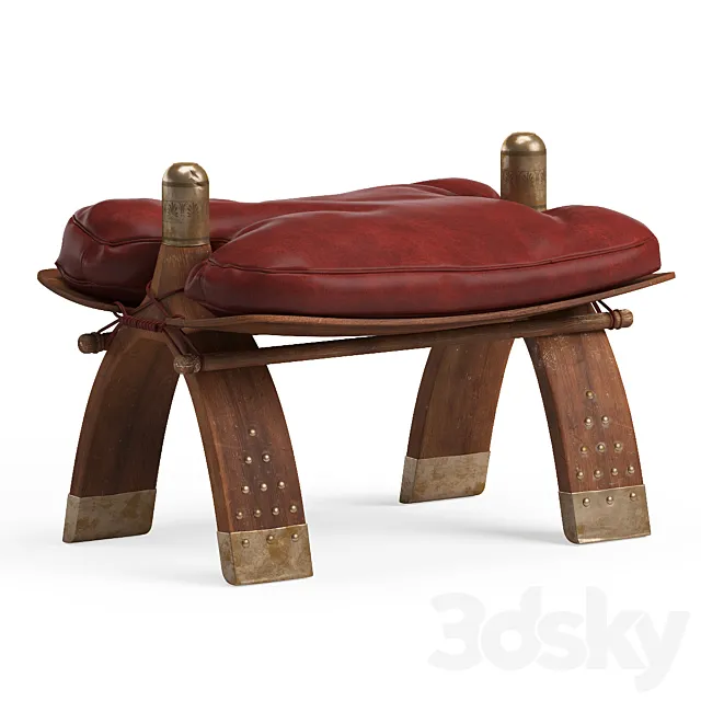 Camel saddle stool 3ds Max