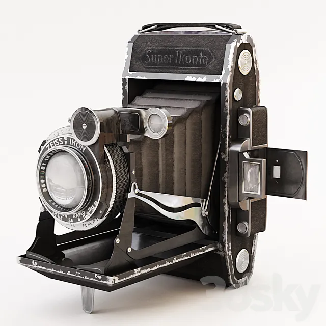 Camera: Zeiss Ikon Super Ikonta 530_2 3DS Max Model