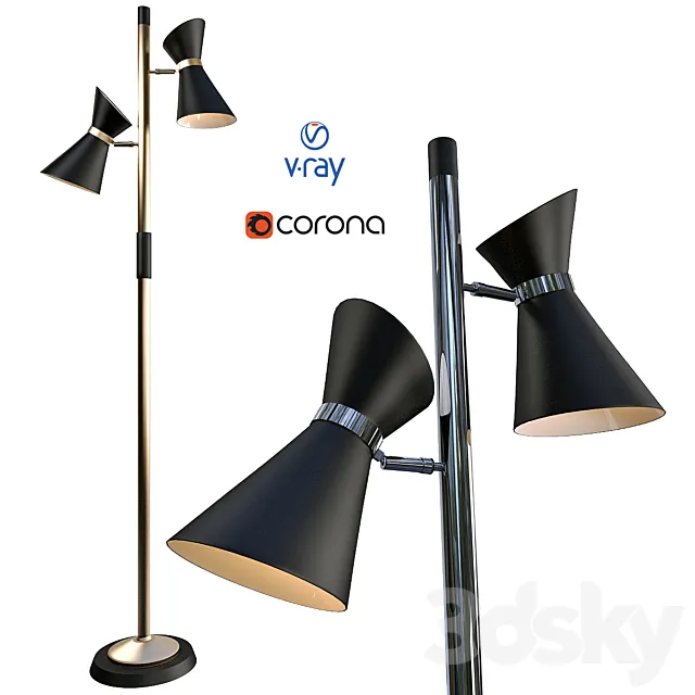 CAMERON. floor lamp model from Dainolite. USA. 3DSMax File