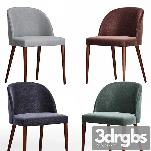 Camille anthracite italian dining chair 2 3dsmax Download