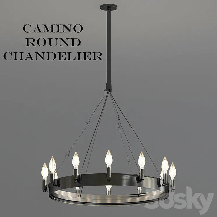 Camino round chandelier 3DS Max