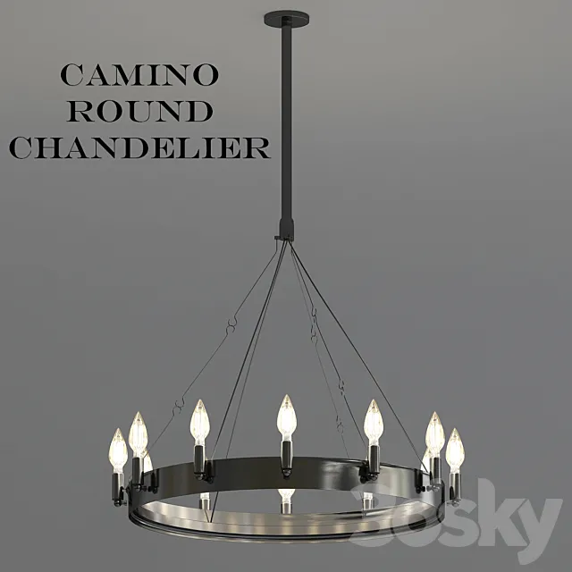 Camino round chandelier 3DSMax File