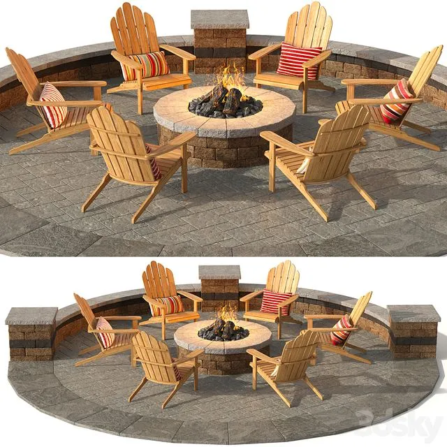 Campfire place 4 3dsMax Model