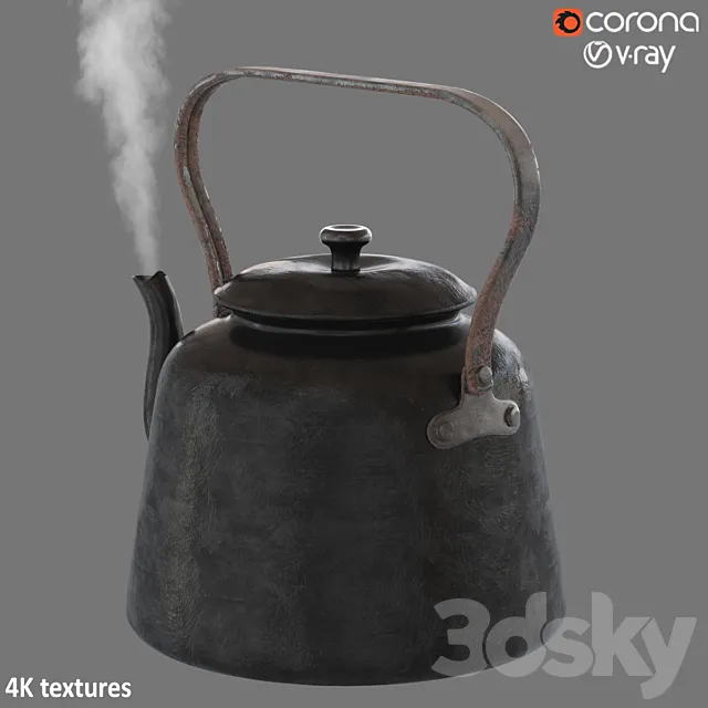camping teapot 001 3DSMax File
