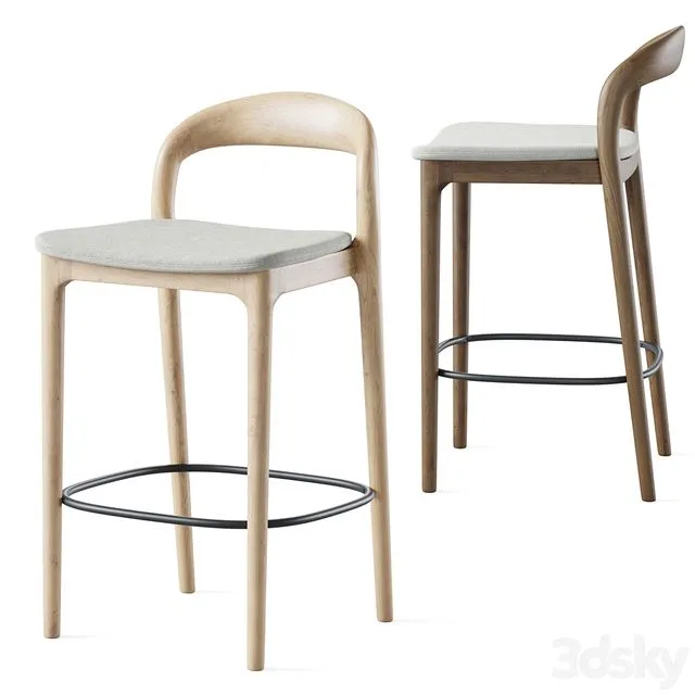Canada semi-bar stool 3dsMax Model