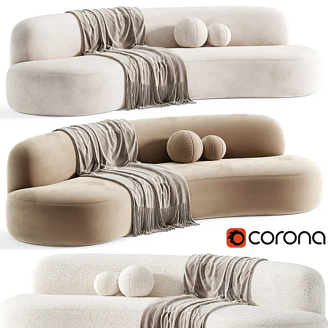 Canapé 280 Sofa modern By PIERRE AUGUSTIN ROSE 3ds Max