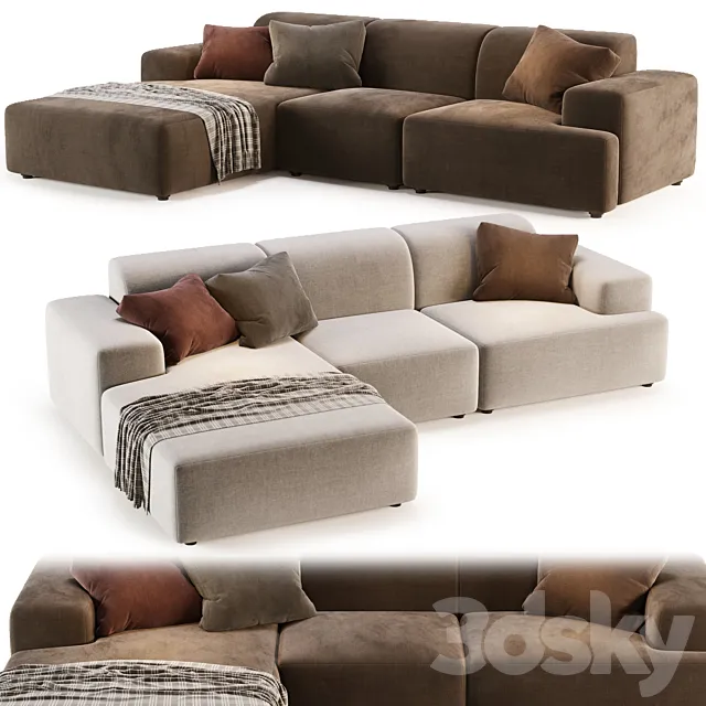 Canape Melva by Westwing Collection 3DS Max Model