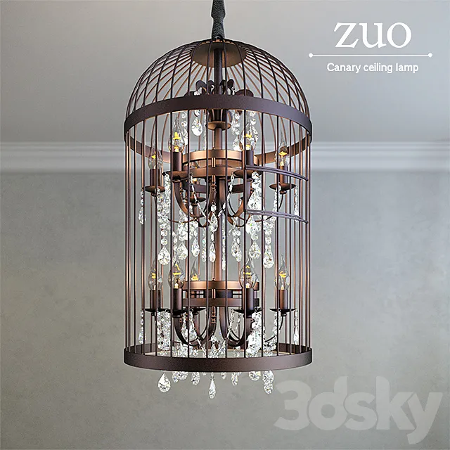 Canary chandelier by ZUO 3DSMax File