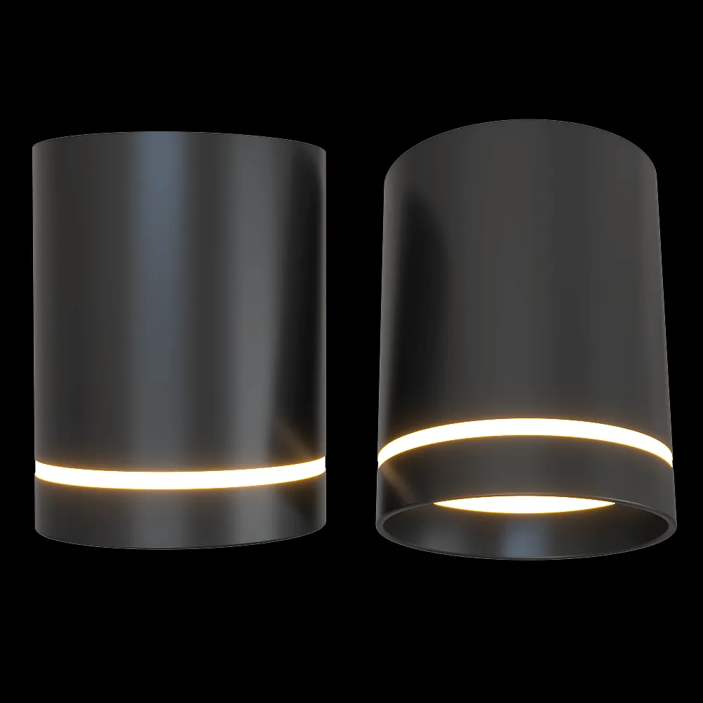 Candellux Lighting – Ceiling lamp Tuba black 15W 3ds Max