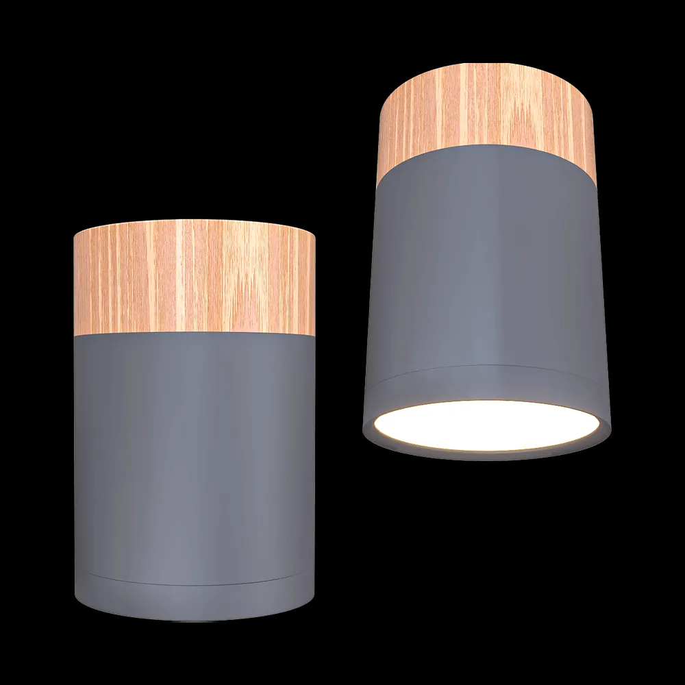 Candellux Lighting – Gray and wooden ceiling lamp Tube 2284262 3ds Max