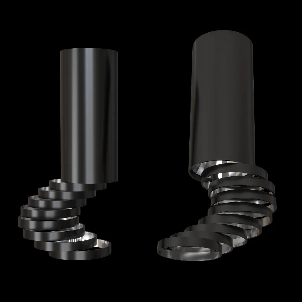 Candellux Lighting – Pendant lamp tube black with adjustable rings 2282732 3ds Max
