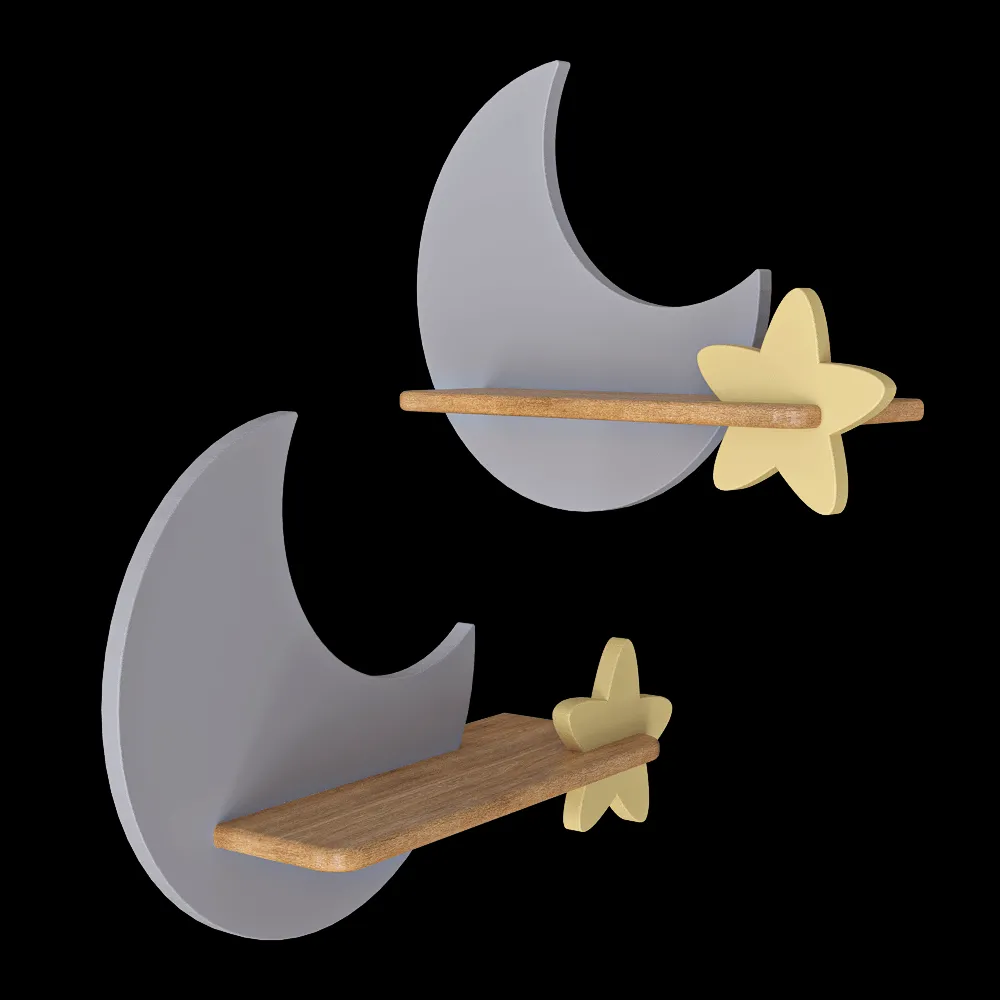 Candellux Lighting – Wall lamp for children gray moon star Moon 21-75574 3ds Max
