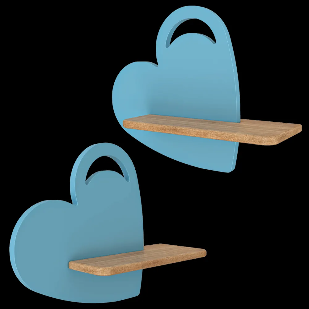 Candellux Lighting – Wall lamp shelf blue Heart 3ds Max