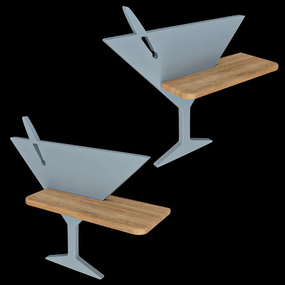 Candellux Lighting – Wall lamp shelf Blue Piccolo 21-03560 3ds Max