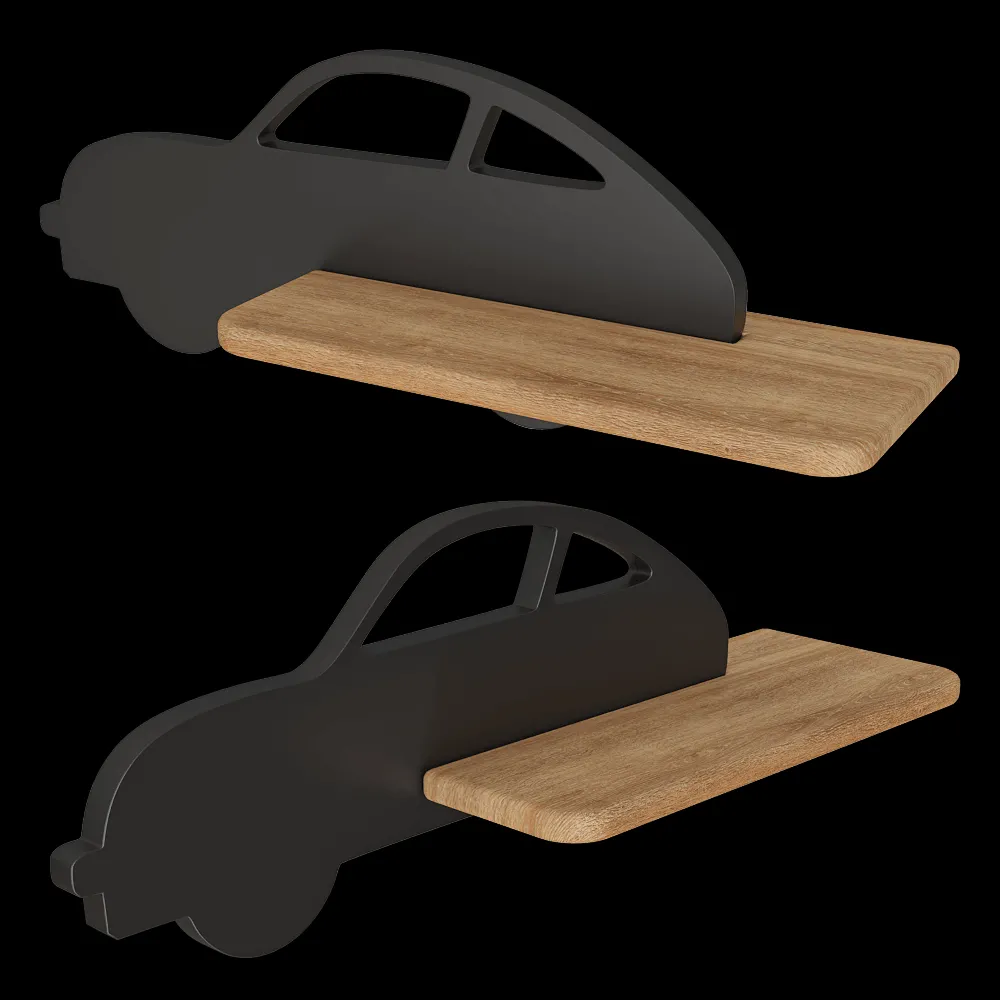 Candellux Lighting – Wall lamp shelf Children’s Car Black 3ds Max