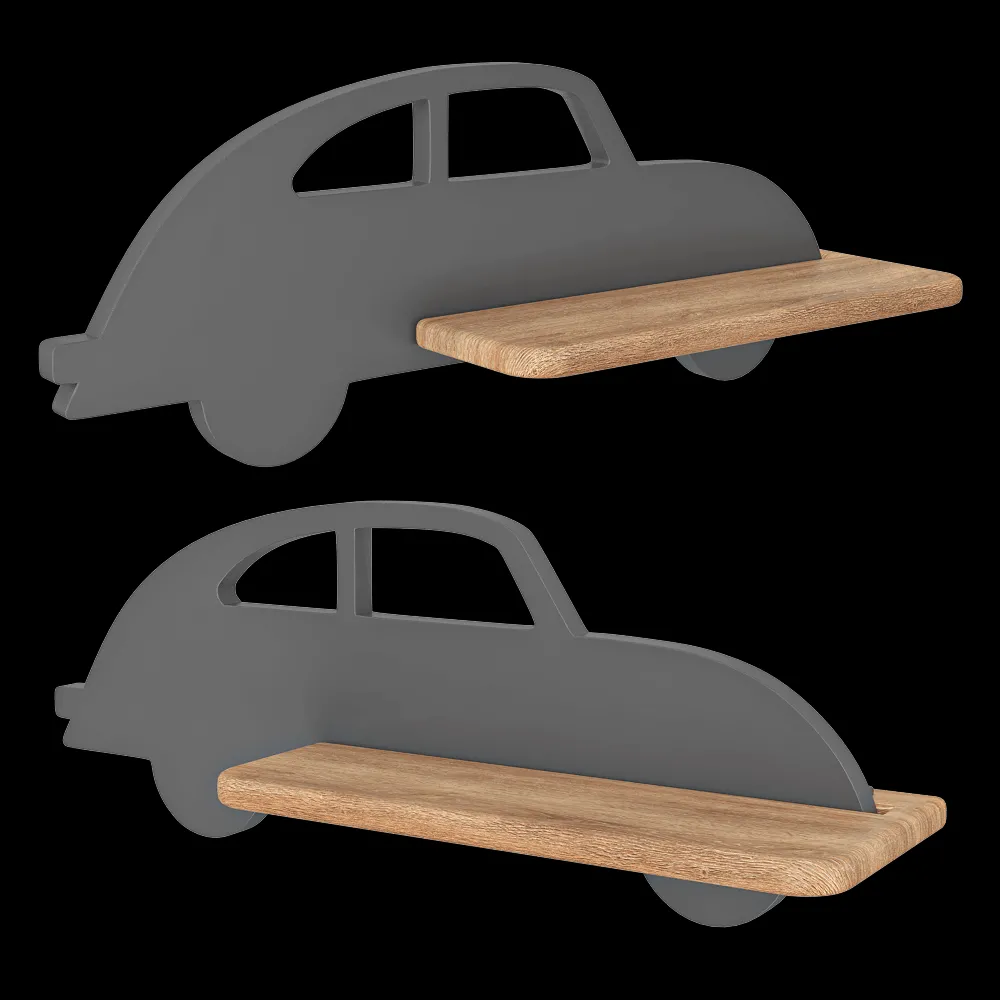 Candellux Lighting – Wall lamp shelf Children’s Car grey 3ds Max