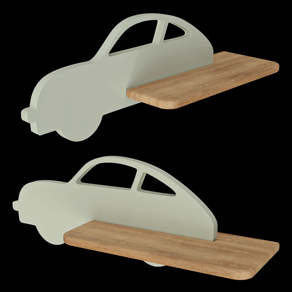 Candellux Lighting – Wall lamp shelf Children’s Car mint 3ds Max