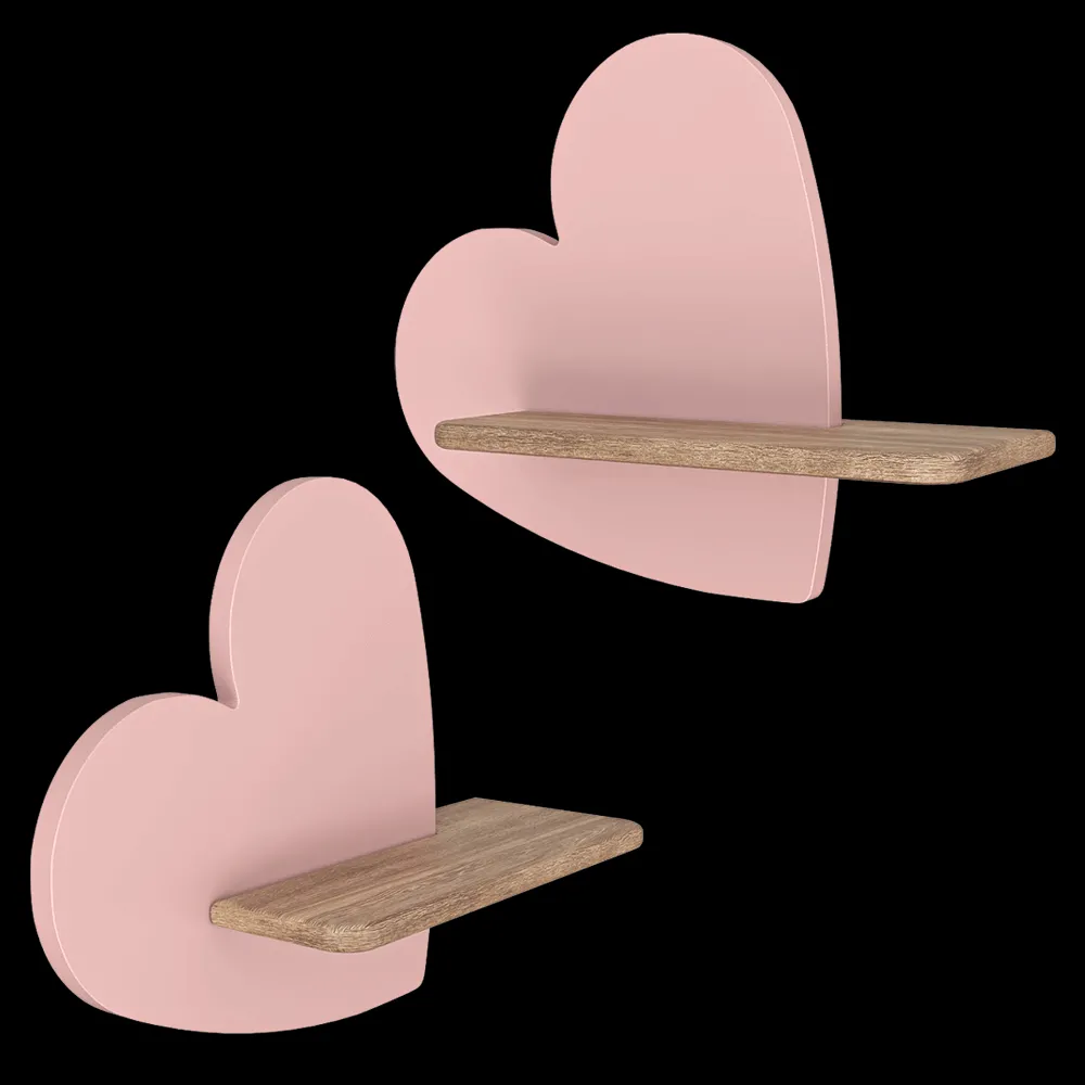 Candellux Lighting – Wall lamp shelf Child’s Pink Heart 3ds Max