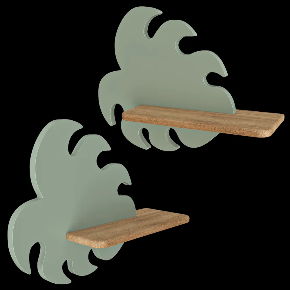 Candellux Lighting – Wall lamp shelf  Green Monster Leaf 21-00941 3ds Max