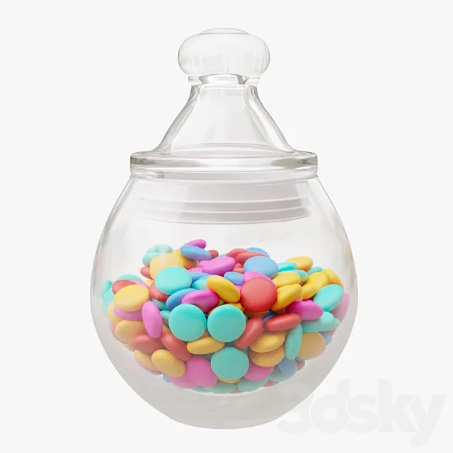 Candies in the jar 3dsMax Model