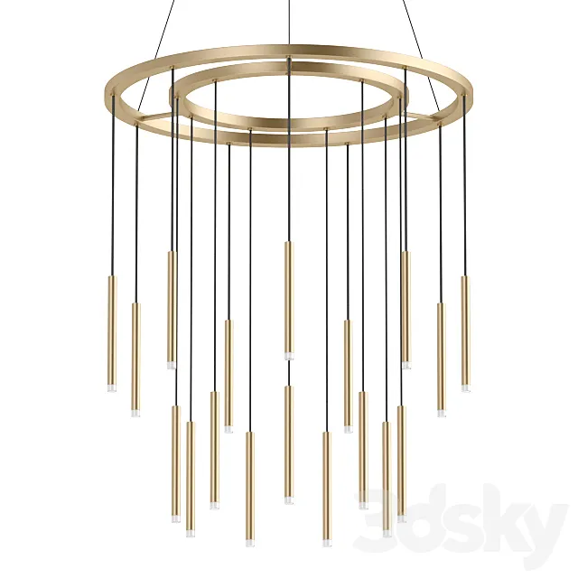 Candle 18-lights 3ds Max