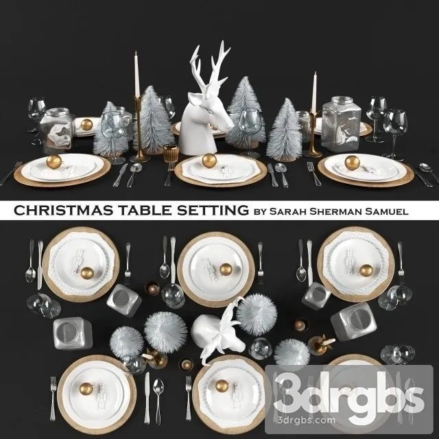 Candlelit Christmas Table 3dsmax Download