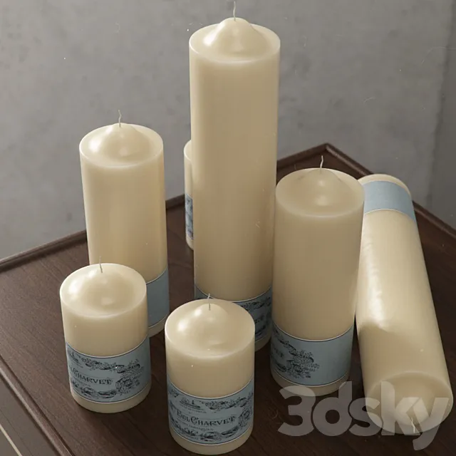 Candles 3ds Max