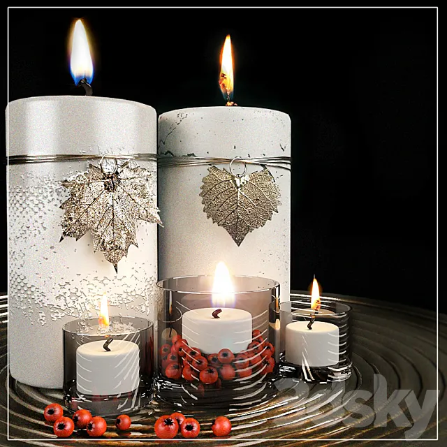 Candles 3DS Max Model