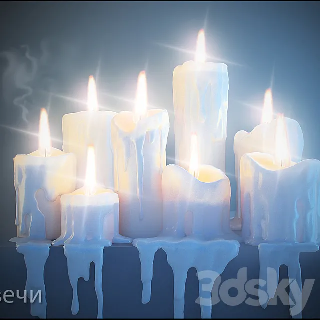 Candles 3DSMax File
