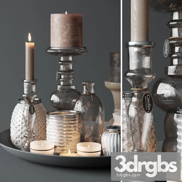Candles Set 3dsmax Download
