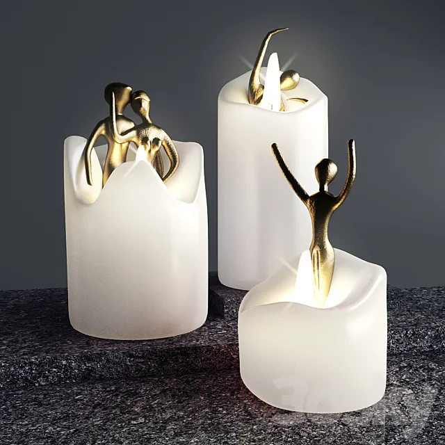 Candles with soul 3ds Max