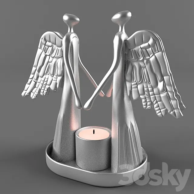 candlestick Angels 3DS Max Model