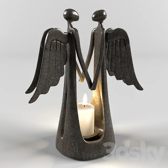 Candlestick “Angels” 3ds Max