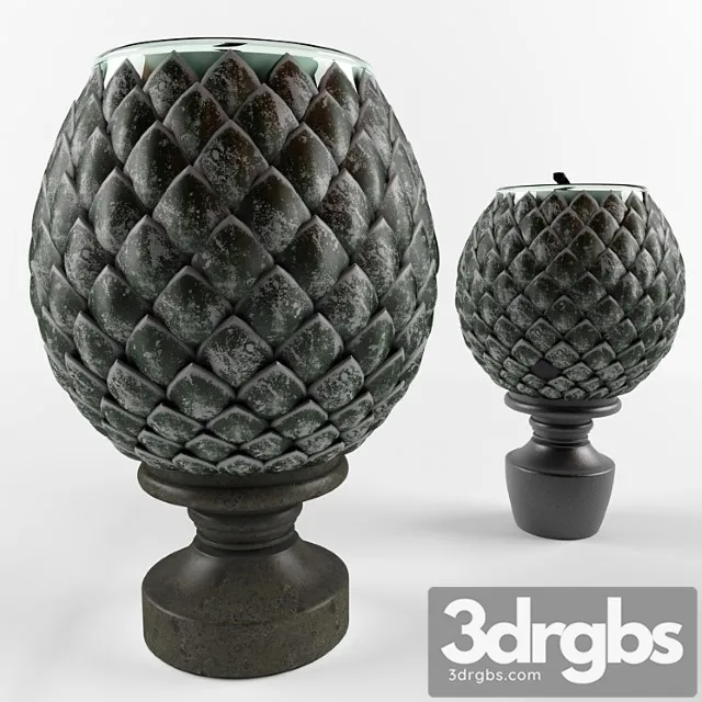 Candlestick in the form of decorative cones 3dsmax Download
