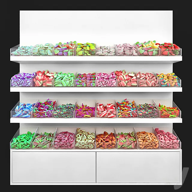 Candy rack 2 3DS Max Model