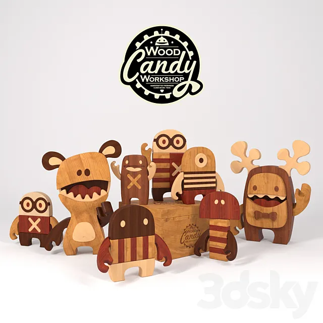 Candy Wood 3ds Max