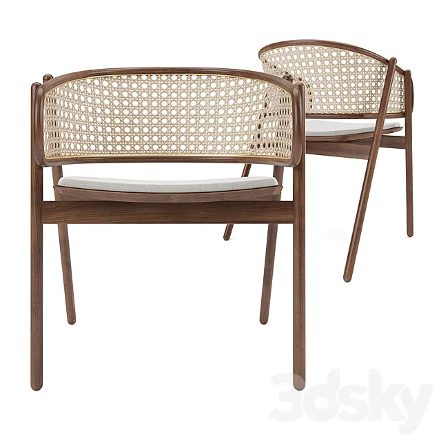 Cane chair 3ds Max