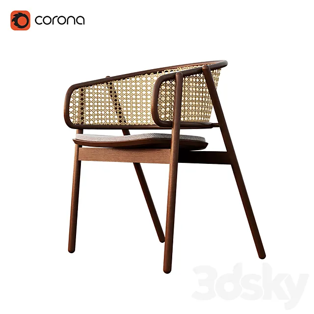 Cane chair – corona renderer 3DS Max Model