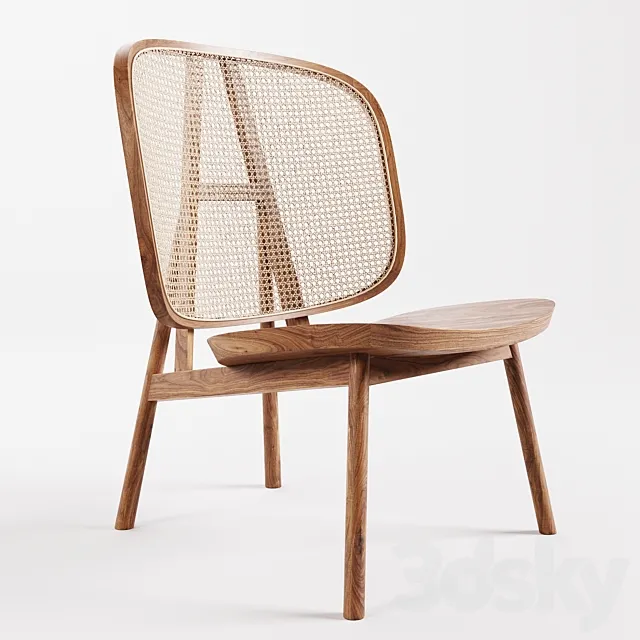 Cane Collection Rattan Lounge Chair 3DSMax File