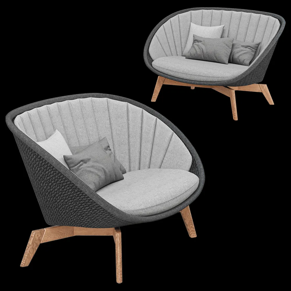 Cane-line  – 2-seat sofa Peacock 3ds Max