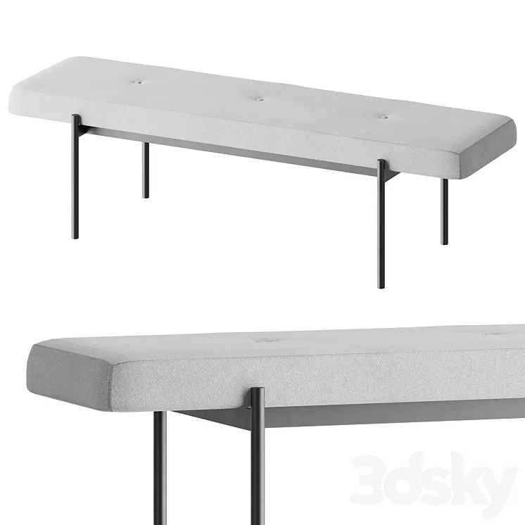 Canelli bench 3DS Max