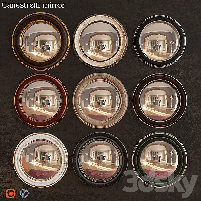 Canestrelli mirror 3DSMax File