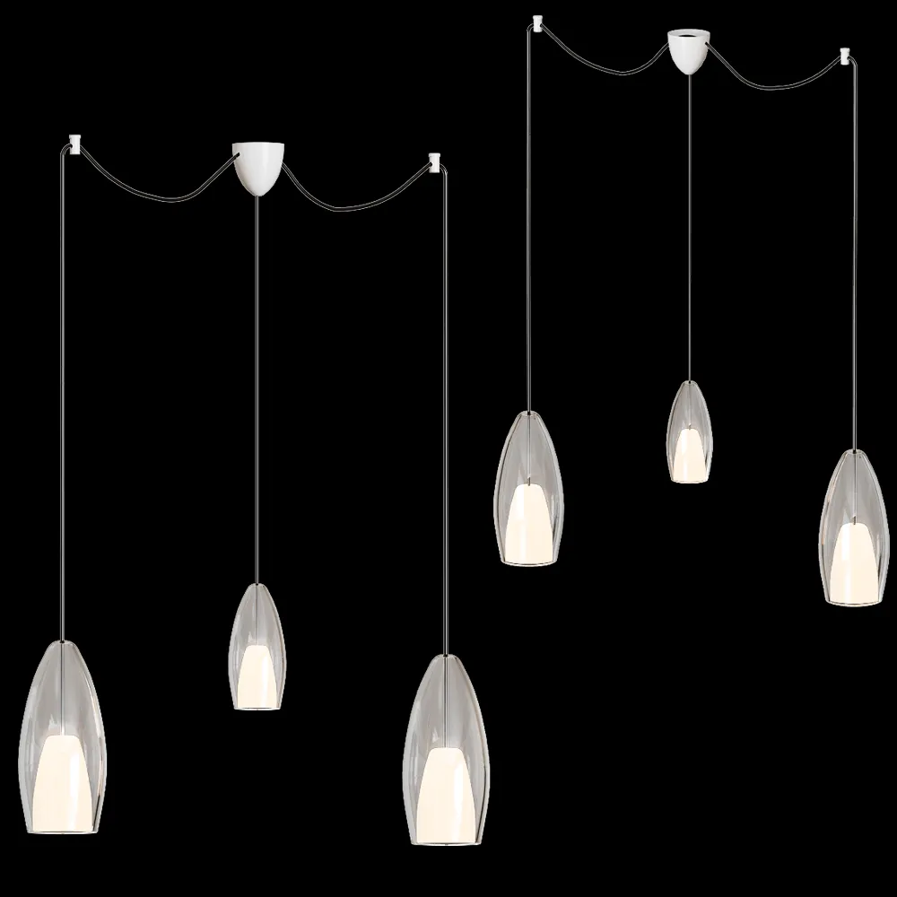 Cangini & Tucci – Ceiling lamp Flute 5 3ds Max